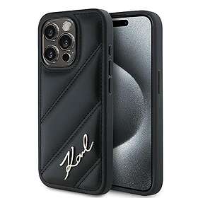 Karl Lagerfeld Etui Diagonal Quilted Script for iPhone 14 Pro