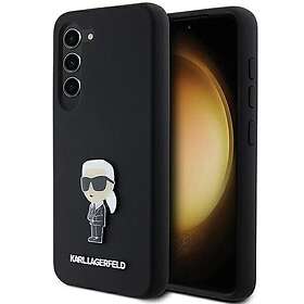Karl Lagerfeld Silikon Ikonik Metall Pin Deksel for Samsung Galaxy S23