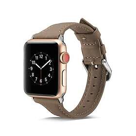 Skalo Smalt Läderarmband 44mm för Apple Watch Series 4-6