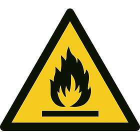 D-S Skilt Brandfarlige stoffer Reflekterende Aluminium