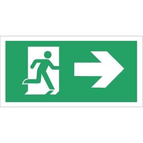 D-S Nødudgang højre skilt