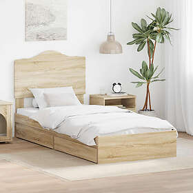 vidaXL Bed Frame 3413557 75x190cm