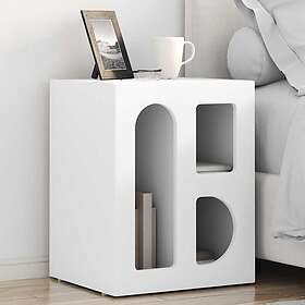 vidaXL Nightstand White 40x35x50cm Constructed Wood 891245