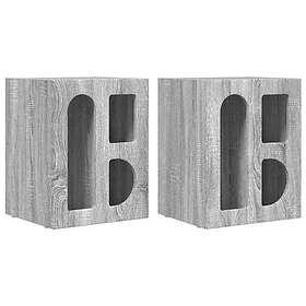 vidaXL Nightstand Grey Sonoma 40x35x50cm Constructed Wood 891257
