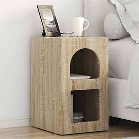 vidaXL Nightstand Sonoma Oak 29.5x35x50cm Constructed Wood 891229