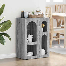 vidaXL Skänk Grå Sonoma 59x35x80.5 cm Konstruerat Trä 891320