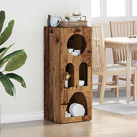 vidaXL Sideboard Gammelt tre 40x35x100.5 cm Konstruert tre 891312