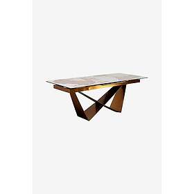 Kare Connesso Brass Spisebord 200(+60)x90cm