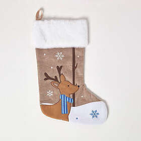 Homescapes Reindeer Christmas Stocking