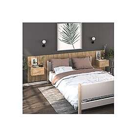 vidaXL Sängbord Sonoma Ek 810978