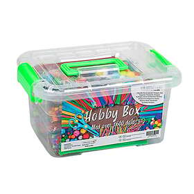 Out of the Box Hobbybox med lock ca. 1600 delar blandade 736572