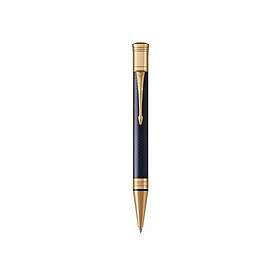Parker Duofold Kulepenn Prestige Blue Chevron Medium Point Svart Blekk