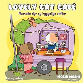 Forlaget Cozy Coloring - Moshi Moshi: Lovely Cat Café Målarbok