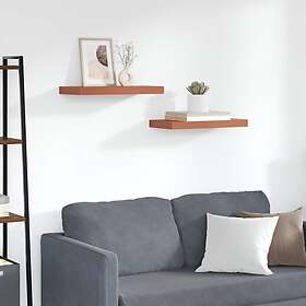 vidaXL 2 st Vägg hylla med lagring 50 x 23 x 4 cm 42019924