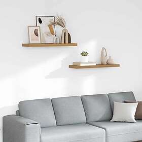 vidaXL 42019954 Vägg hylla 90 x 23.5 x 4 cm Brun Konstruerat trä