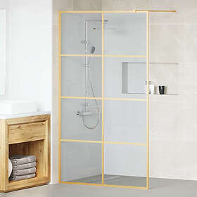 vidaXL Walk-in Shower Wall Gold 115x195cm 42022060