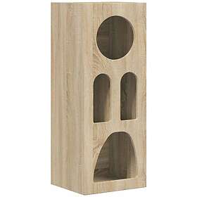 vidaXL Sideboard Sonoma-ek 40 x 35 x 100.5 cm Konstruert tre 891306