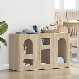 vidaXL Skänk Sonoma-ek 100x35x59 cm Konstruerat trä 891346
