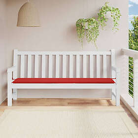 vidaXL Dyna för Trädgårdsbänk Oxfordtyg 200x50x4 cm Röd 47610