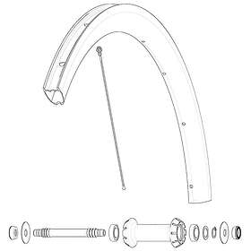 Mavic Kit 9 Front Cosmic Sl 40 Rb Spokes 271mm V4163001