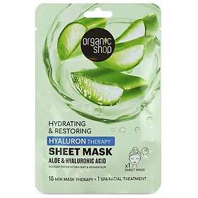 Organic Shop Aloe & Hyaluronsyre Sheet Mask 1st