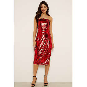 Sosandar Sequin Bandeau Dress