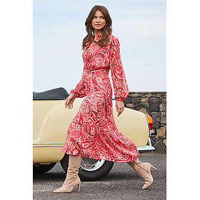 Sosandar Paisley Print Belted Midi Shirt Dress