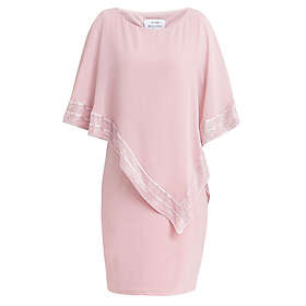 Gina Bacconi Lucy Metallic Trim Asymmetric Dress