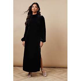 Oasis Occasion Velvet High Neck Midi Dress