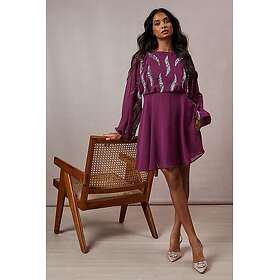 Oasis Occasion Embellished Batwing Mini Dress