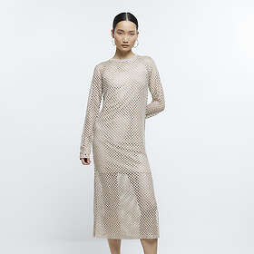 River Island Jumper Knitted Sequin Midi Dress