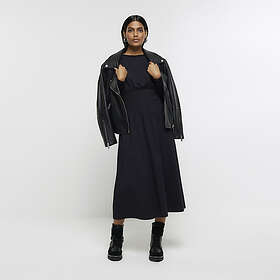 River Island Midi Shirred Waist Dress