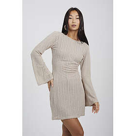 Brave Soul Maddy Long Sleeve Knitted Mesh Mini Dress