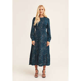 Gini London Leopard Print Long Sleeve Maxi Dress