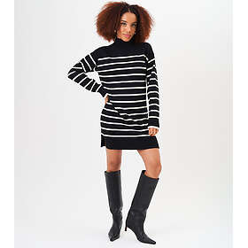 Gini London High Neck Stripe Oversized Tunic Dress