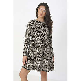 Brave Soul Sadie Animal Print Long Sleeve Mini Smock Dress