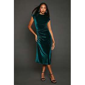 Principles Velvet Ruched Waist Midi Dress