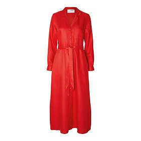 Selected Lyra Ls Ankel Lin Skjorte Kjole