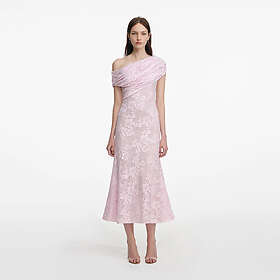 Self-Portrait Rhinestone Blonde Midikjole