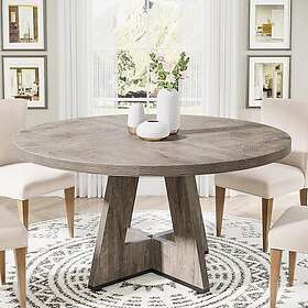 Tribesigns Table de salle à manger 120x120x75cm