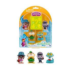 Zootropolis Tiny Tails Figur 5-pakke 4cm
