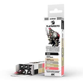 AK Playmarker Set Skeletons & Zombies (6 Markers)