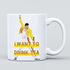 Panther "I Want to Drink Tea Freddie Mercury Queen" Keramikmugg