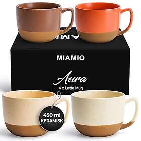 MIAMIO Aura Collection Mug 45cl Lot de 4