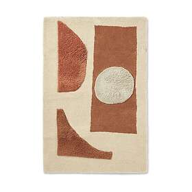 Ferm Living Bloco tufted rug Blush-off white (80x120cm)