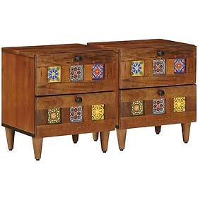 vidaXL 4018223 Nattduksbord 40 x 33,5 x 46 cm