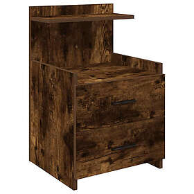 vidaXL 858640 Nattbord Med 2 Skuffer 40x36,5x62cm