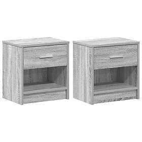 vidaXL 858760 Nightstand With Drawer 39x28x41cm