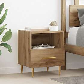 vidaXL 882077 Sängbord med låda 40x35x47,5cm