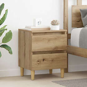 vidaXL 885670 Sängbord Med Låda 40x35x50cm